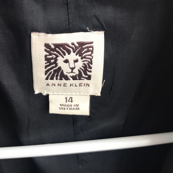 Black Anne Klein Suit Jacket 1-piece - Picture 3 of 4